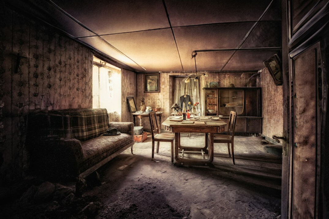 abandoned house interior