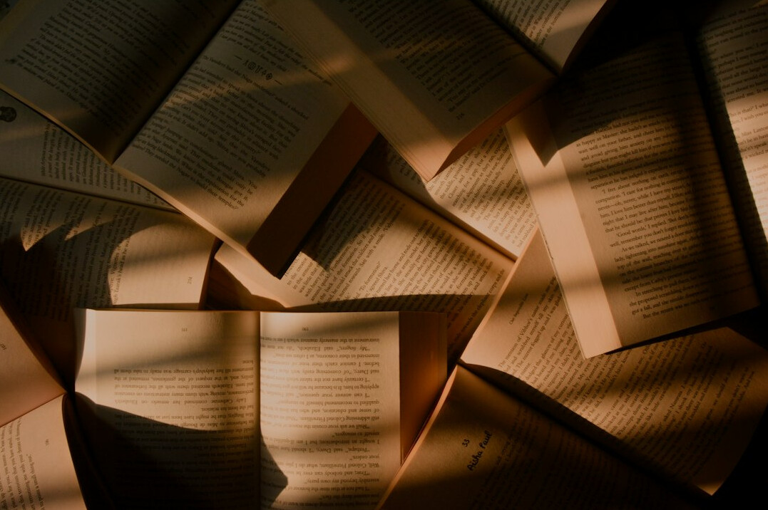 suspenseful book pages turning